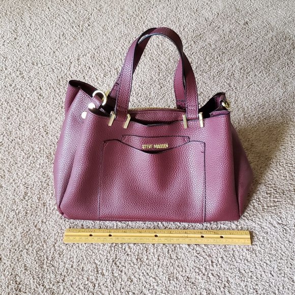 Steve Madden Burgundy Ox Blood Maroon purse - Picture 4 of 9